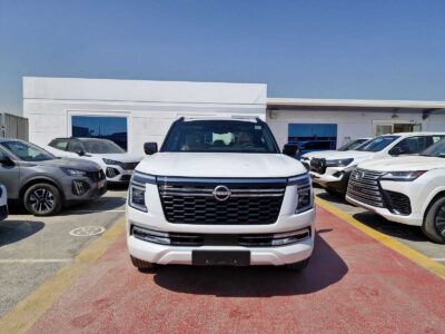 2026 Nissan Patrol LE Platinum City 3.5L V6 Twin-Turbocharged Petrol Engine White Tan SUV
