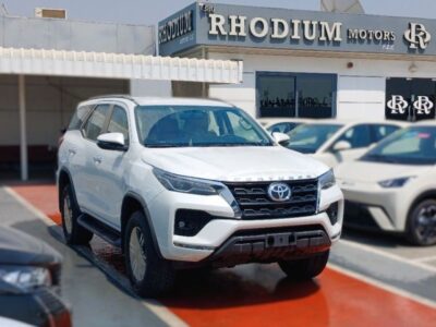 2024 Toyota Fortuner 2.4 Liters 4 Cylinders Diesel Engine White Tan SUV GCC Specs