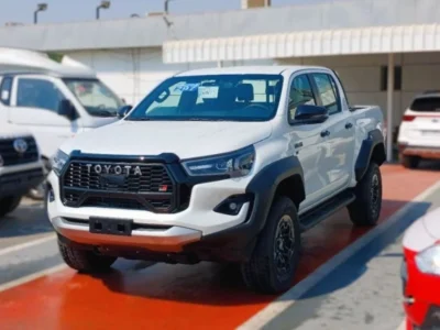 2025 Toyota Hilux GR Sport 4.0 Liters Petrol V6 Engine White Black Pickup Truck GCC Specs