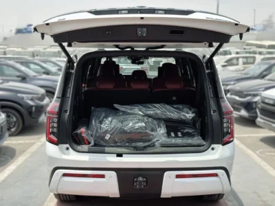 2025 Nissan Patrol LE Platinum City 3.5-liter twin-turbo V6 Engine White Red SUV GCC Specs