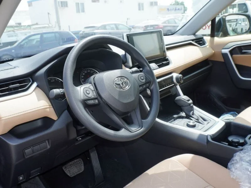 2025 Toyota RAV4 HEV 2.5L 4 Cylinders Hybrid Engine Grey Beige SUV GCC Specs