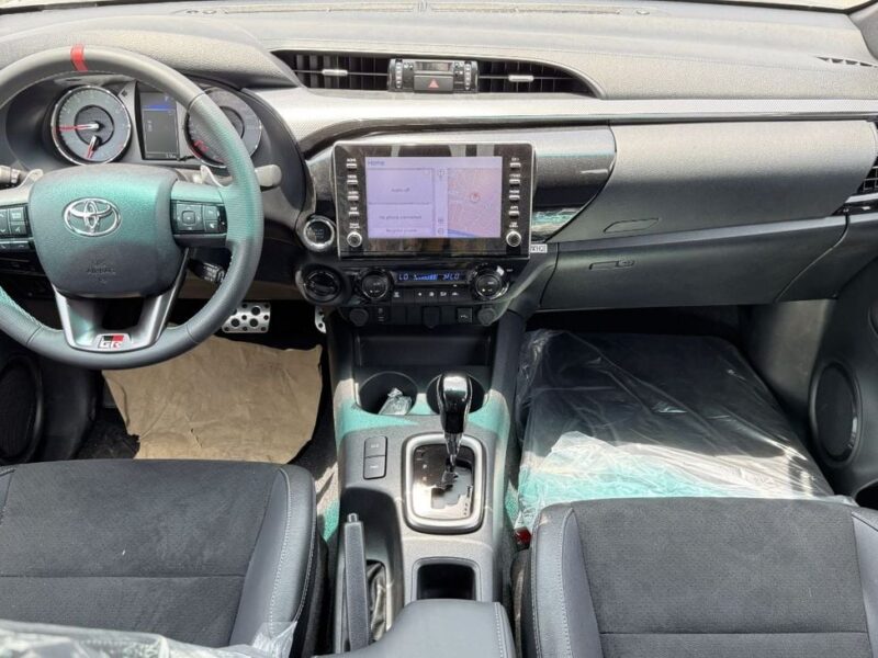 2024 Toyota Hilux GR Sport 4.0 Litres 6 Cylinders Petrol Engine Black Pickup Truck GCC
