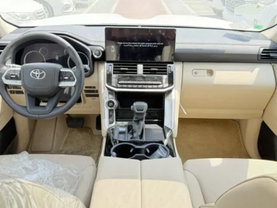 2025 Toyota Land Cruiser 300 GXR 4.0 Litres 6 Cylinders Petrol Engine White Beige SUV GCC Specs