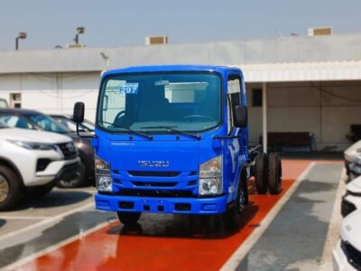 2025 Isuzu NMR 4x2 Chassis 3 TON 6 Cylinders Disel Engine Blue Grey Truck Manual GCC