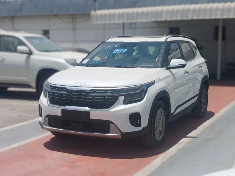 2025 KIA Seltos 1.5 Litres 4 Cylinders Petrol Engine White Black SUV Automatic FWD