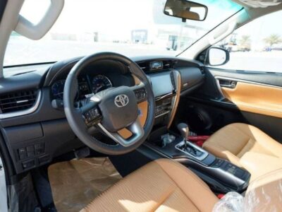 2024 Toyota Fortuner 4.0 Litres 6 Cylinders Petrol Engine White Beige SUV Automatic