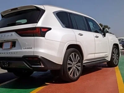 2022 Lexus LX600 Turbo Sport Signature 3.5-liter V6 Twin-Turbocharged Engine White Red SUV