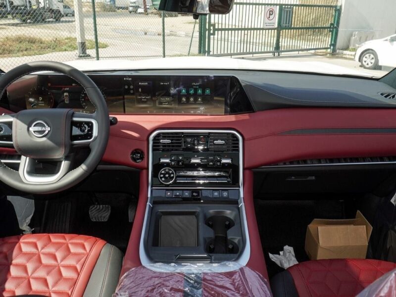 2025 Nissan Patrol Platinum 3.5 Litres Twin-Turbo V6 Petrol Engine Silver Red SUV