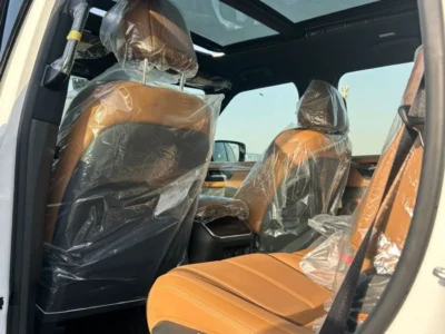 2026 Nissan Patrol Platinum 3.5-liter V6 Twin-Turbo Petrol Engine White Tan SUV GCC