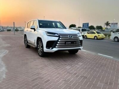 2024 Lexus LX600 Turbo Sport Signature 3.5-liter V6 Twin-Turbocharged Engine White Red SUV