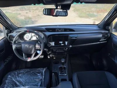 2025 Toyota Hilux GR Sport 2.8L 4-cylinder Turbo Diesel Engine White Black Pickup Truck