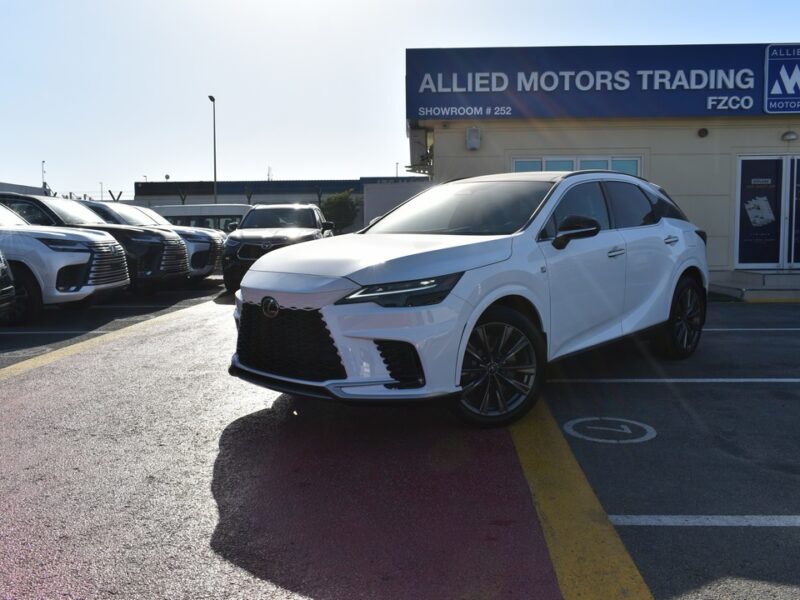 2025 Lexus RX 350 F-Sport 2.4L Turbocharged 4 Cylinders Petrol Engine White Red SUV