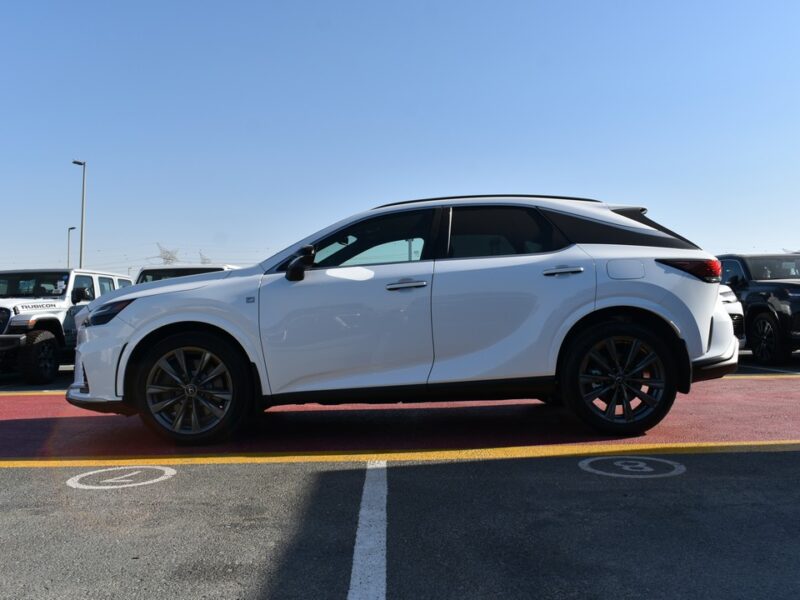 2025 Lexus RX 350 F-Sport 2.4L Turbocharged 4 Cylinders Petrol Engine White Red SUV