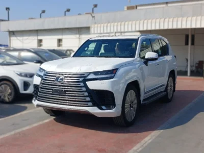2025 Lexus LX 700h Signature 3.5L Twin-Turbo V6 Hybrid Engine White Red SUV GCC Specs