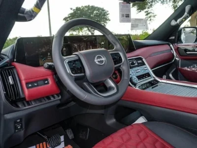 2026 Nissan Patrol LE 3.5 Litres Twin-Turbo V6 Petrol Engine White Red SUV GCC Specs