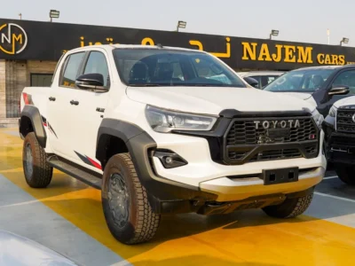 2025 Toyota Hilux GR Sport 4.0-liter V6 naturally aspirated Petrol White Black Pickup Truck