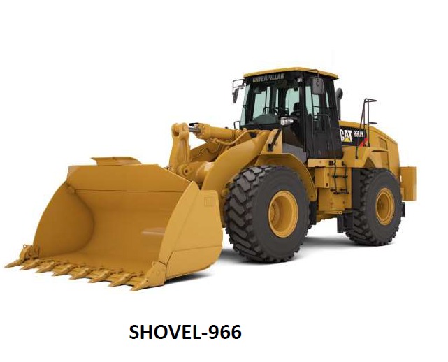 Shovel 966 Available for rent on Daily , Weekly, Monthly and Yearly Basis