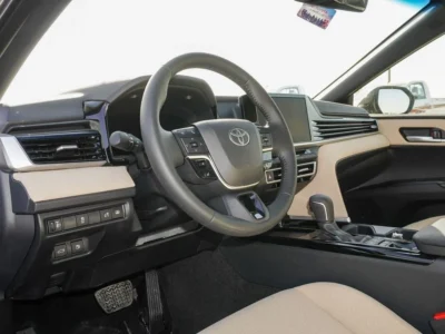 2025 Toyota Camry LE HEV 2.5L 4-Cylinder Hybrid Engine Grey Beige Sedan GCC Specs