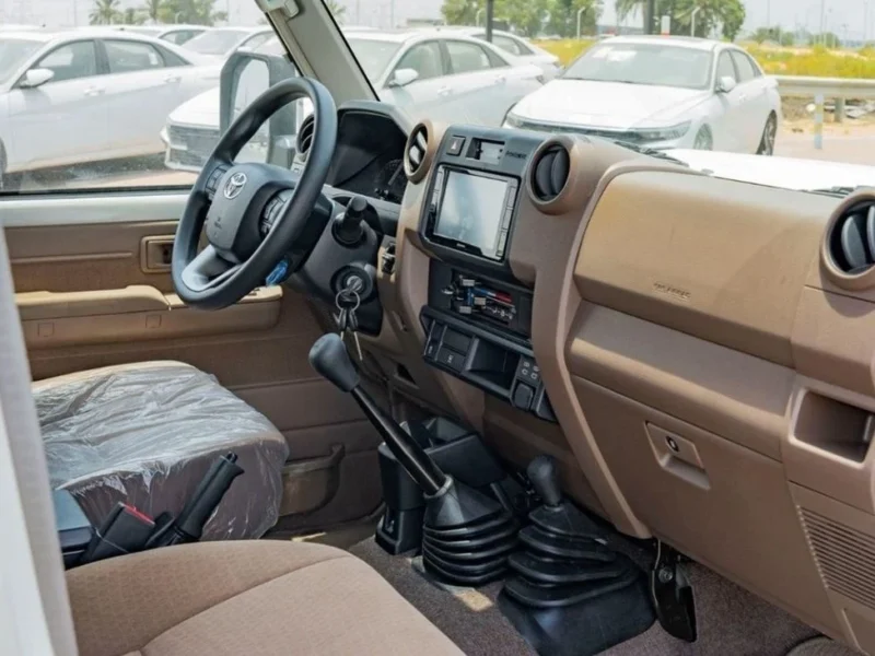 2024 Toyota Land Cruiser 70 Series 4.0-liter V6 Petrol Engine White Brown SUV GCC Specs
