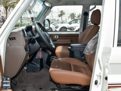2024 Toyota Land Cruiser 70 Series 4.0-liter V6 Petrol Engine White Tan SUV GCC Specs