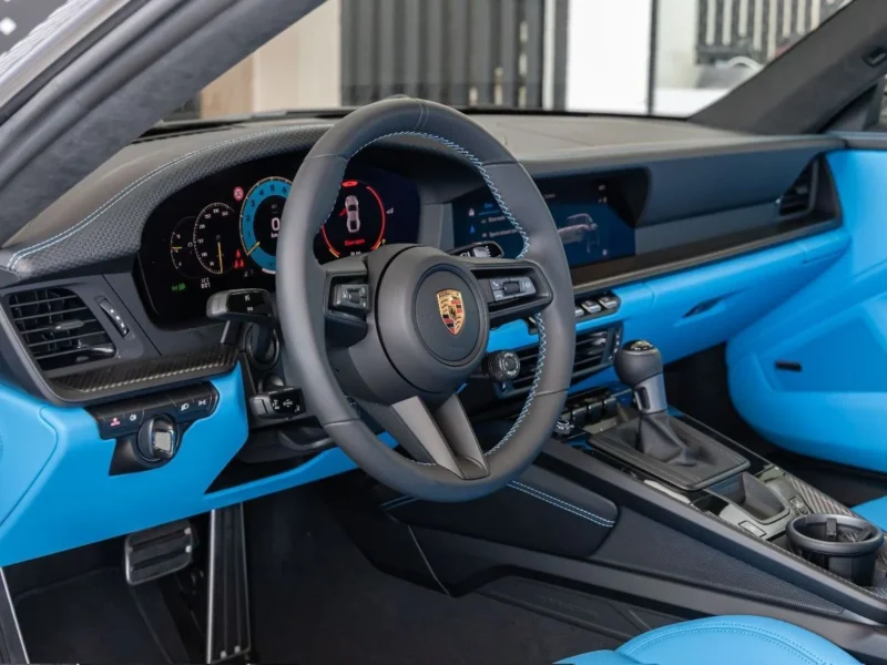 2026 PORSCHE 911 GT3 TOURING 4 L 6 Cylinders PCCB Ceramic Brakes Grey Blue Coupe