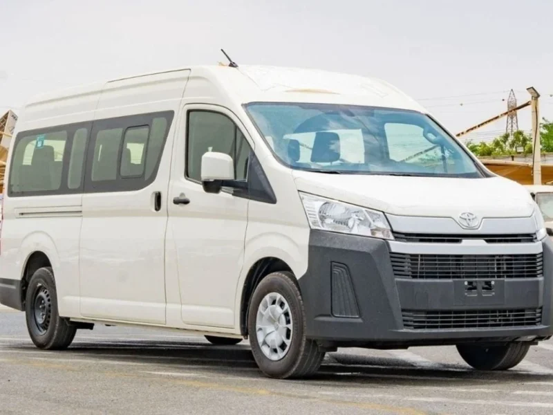 2024 Toyota Hiace High Roof 3.5L 6 Cylinder Petrol Engine MT White Grey Van GCC Specs