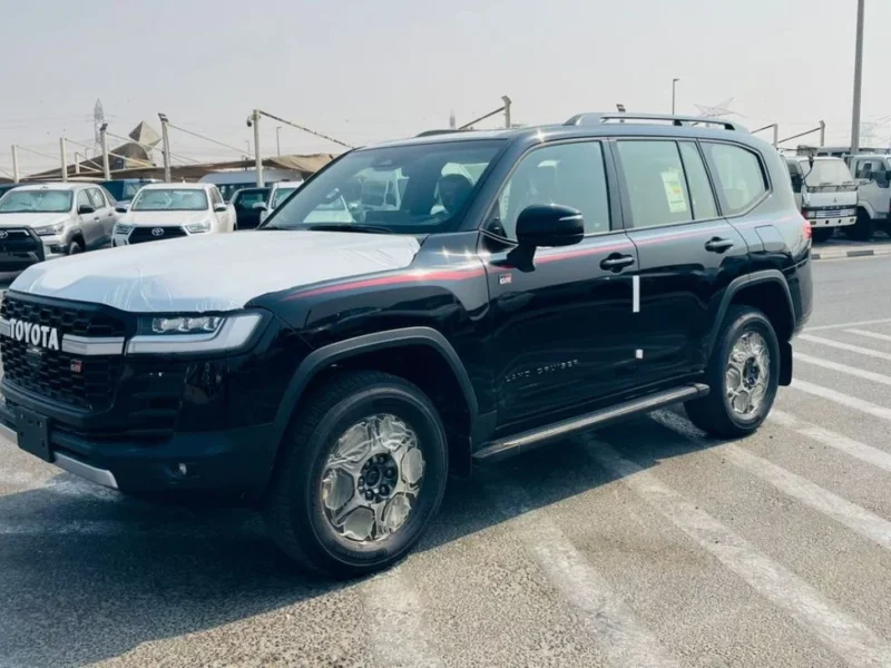 2025 Toyota Land Cruiser GR Sport 3.5-liter twin-turbocharged Petrol V6 Black Red SUV GCC