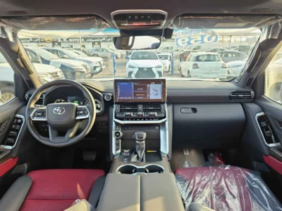 2024 Toyota Land Cruiser 3.3 Litres V6 Twin-Turbo Diesel Black Red SUV Top Variant With RADAR