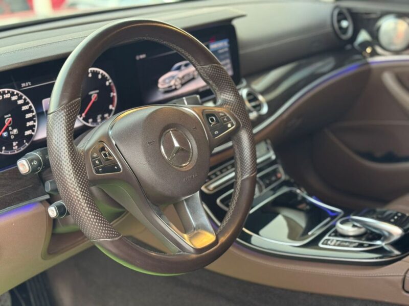 2018 Mercedes-Benz E200 UPDATE E63 2.0L Inline-4 Turbocharged Engine Grey Tan Sedan GCC