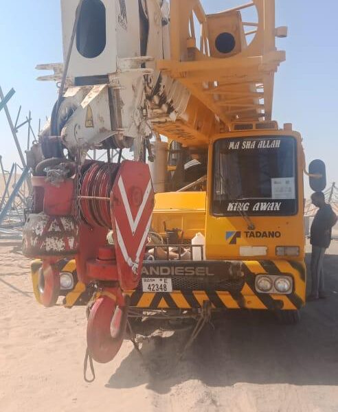 Crane 50Ton Available for rent on Daily, Weekly, Monthly and Yearly Basis