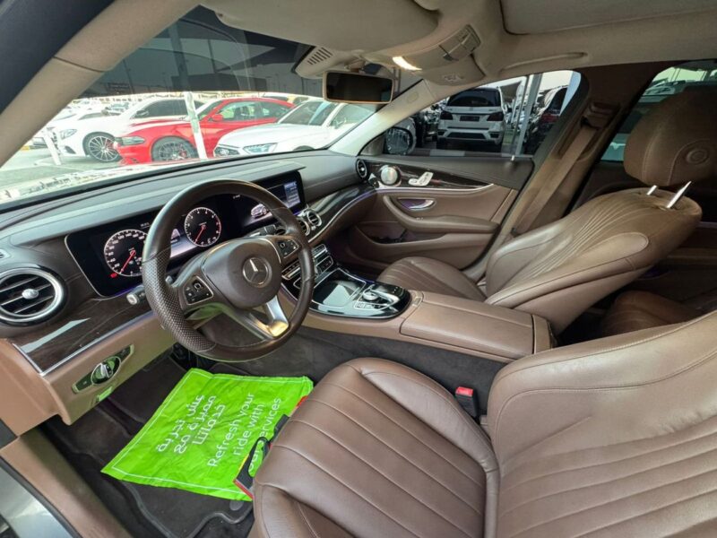 2018 Mercedes-Benz E200 UPDATE E63 2.0L Inline-4 Turbocharged Engine Grey Tan Sedan GCC