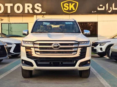 2025 Toyota Land Cruiser VX 3.5 Litres V6 Twin-Turbo Hybrid Engine White Black SUV GCC