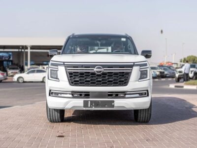 2026 Nissan Patrol SE Platinum 3.8 Litres V6 Petrol Engine White Red SUV Automatic