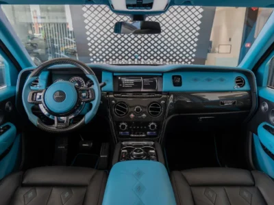 2023 Rolls-Royce Cullinan Mansory 6.75L Twin-Turbo V12 Grey Blue SUV Perfect Condition