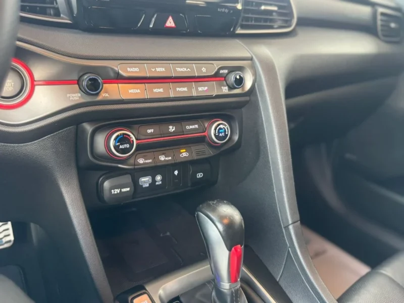 2019 Hyundai Veloster 1.6-liter turbocharged 4-cylinder Petrol Engine Red Black Hatchback