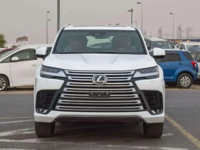 2025 Lexus LX600 VIP 3.5-liter twin-turbo V6 Petrol Engine White Tan SUV Automatic GCC Specs