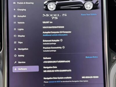 2017 Tesla Model S Electric Vehicle Black White Sedan AWD Automatic