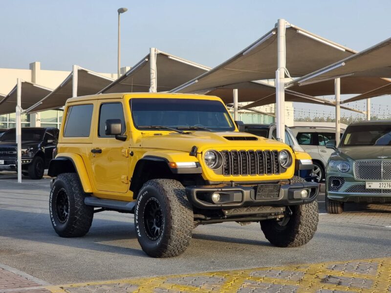 2018 Jeep Wrangler 2-Door 3.6 Litres Pentastar V6 Petrol Engine Yellow Black SUV