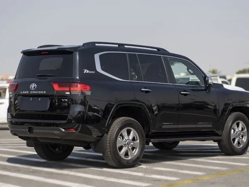 2024 Toyota Land Cruiser VX 3.5-liter twin-turbo V6 Petrol Engine Black SUV European Specs