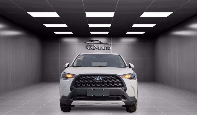 2025 Toyota Corolla Cross 2.0-liter inline 4-cylinder Hybrid Engine White Black SUV