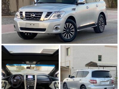 2015 Nissan Patrol SE Platinum 5.6 Liters V8 Petrol Engine Silver Beige SUV Automatic