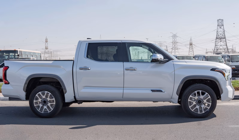 2025 Toyota Tundra 1794 Edition 3.5L Twin-Turbocharged V6 Engine White Tan Pickup