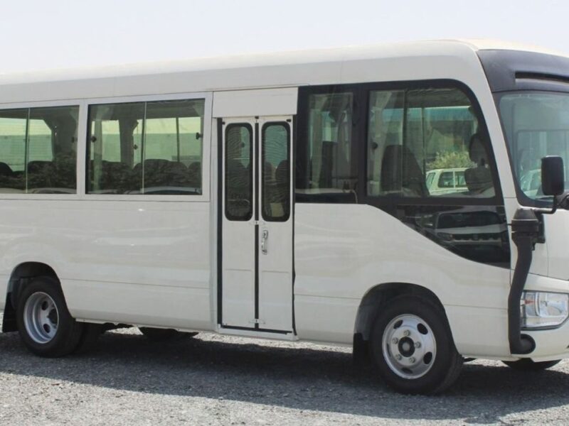 2024 Toyota Coaster 4.2 Liters 6 Cylinders Diesel Engine White Black Bus Manual