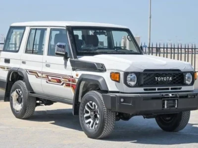 2025 Toyota Land Cruiser LC76 5-Door Hardtop 4.0 Liters V6 Petrol Engine White Brown SUV