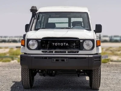 2024 Toyota Land Cruiser 70 Hard Top 3-door 2.8-liter 4-Cylinder Diesel Engine White Grey SUV