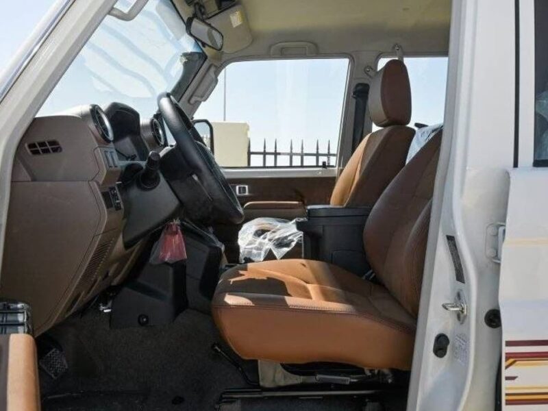 2025 Toyota Land Cruiser LC76 5-Door Hardtop 4.0 Liters V6 Petrol Engine White Brown SUV