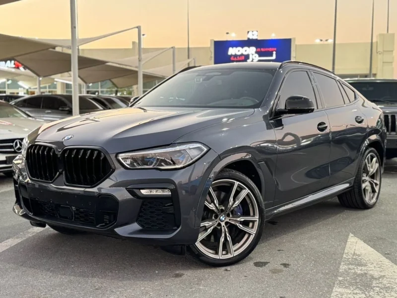 2021 BMW X6 4.4 Litres Twin-Turbocharged V8 Petrol Engine Grey Tan Luxury SUV GCC