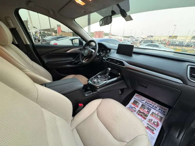 2021 Mazda CX-9 Signature 2.5 Liters In-line Four Cylinder Petrol Engine Grey Beige SUV GCC