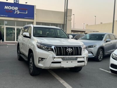 2019 Toyota Prado GXR 2.7 Litre 4 Cylinders Petrol Engine White Beige SUV Automatic GCC