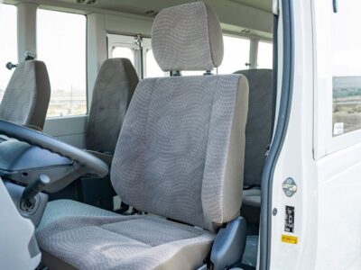 2025 Toyota Coaster 4.0 Liter 4 Cylinders Inline Turbo Diesel White Grey Bus Manual GCC Specs